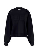 BLUZA ELISABETTA FRANCHI, Logo brodat, Negru