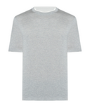 Tricou BRUNELLO CUCINELLI, Classic Design, Logo, Light Grey