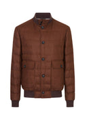 Jacheta STEFFANO RICCI, Wool and silk duvet Brown
