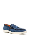 Loafers Santoni, Blue Slip-On