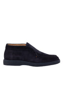 Ghete Santoni, Stitch Detail Suede Desert, Black