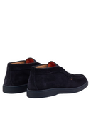 Ghete Santoni, Stitch Detail Suede Desert, Black