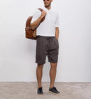 Pantaloni BRUNELLO CUCINELLI, Short Pants, Linen, Grey
