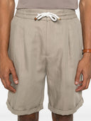 Pantaloni BRUNELLO CUCINELLI, Drawstring Waistband, Beige