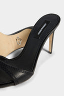 Sandale DSQUARED2, Twin Mule Sandals, Negru