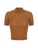 Top ELISABETTA FRANCHI, Sheer knit top