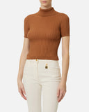 Top ELISABETTA FRANCHI, Sheer knit top