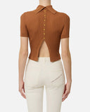 Top ELISABETTA FRANCHI, Sheer knit top