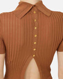 Top ELISABETTA FRANCHI, Sheer knit top