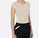 Top ELISABETTA FRANCHI, Cotton thread and viscose, Alb