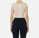 Top ELISABETTA FRANCHI, Cotton thread and viscose, Alb