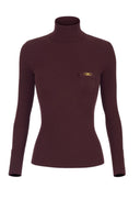 Bluza ELISABETTA FRANCHI,Ribbed knit top with breast pocket