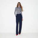 Bluza ELISABETTA FRANCHI, Ribbed knit turtleneck top, Gri