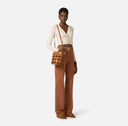 Top ELISABETTA FRANCHI, knit fabric with diamond-shaped jacquard fabric