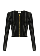 BLUZA ELISABETTA FRANCHI,Cardigan in knit fabric, Black