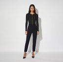BLUZA ELISABETTA FRANCHI,Cardigan in knit fabric, Black