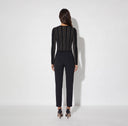 BLUZA ELISABETTA FRANCHI,Cardigan in knit fabric, Black