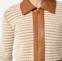 Cardigan ELISABETTA FRANCHI, Cardigan in chenille fabric with waffle stitch