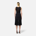 TOP ELISABETTA FRANCHI, Lurex Knit, Band, Black
