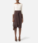 Top ELISABETTA FRANCHI, Top in open-knit fabric
