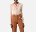 Top ELISABETTA FRANCHI, Top in open-knit fabric