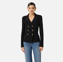Cardigan ELISABETTA FRANCHI, Butoni aurii, Negru
