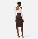Top ELISABETTA FRANCHI, Knit top with jewel detail