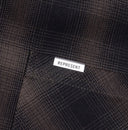 Camasa Represent, BONDED REVERSIBLE CHECK SHIRT - NERO