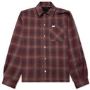 Camasa Represent, BONDED REVERSIBLE CHECK SHIRT - NERO