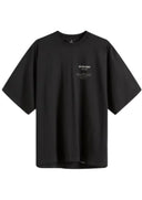 Tricou Represent Revere Manor, Oversized fit Black