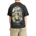 Tricou Represent Revere Manor, Oversized fit Black