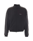 Jacheta REPRESENT, embroidered-logo piped-detail track jacket, Negru
