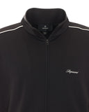 Jacheta REPRESENT, embroidered-logo piped-detail track jacket, Negru