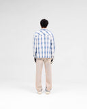 Camasa Represent, Season Flannel, White Deitals, Mid Blue