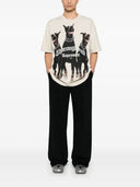 Tricou Represent,  Thoroughbred Print, Vintage White, Oversized