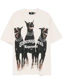 Tricou Represent,  Thoroughbred Print, Vintage White, Oversized