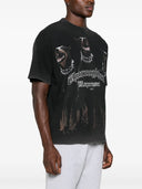 Tricou Represent,  Thoroughbred Print, Vintage Black, Oversized