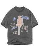Tricou REPRESENT,  Question Your Innocence, Grey,Oversized Fit