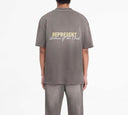 Tricou REPRESENT, Patron Of The Club, Washed Olive, Regular Fit