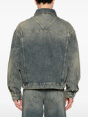 Jacheta REPRESENT, R4 washed-denim jacket, indigo blue