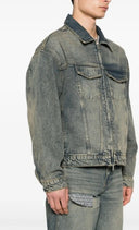 Jacheta REPRESENT, R4 washed-denim jacket, indigo blue