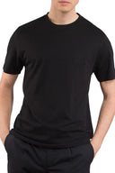 Tricou STEFANO RICCI, Isertie Logo, Black, Clasic