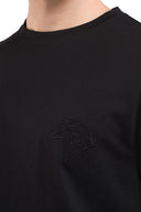 Tricou STEFANO RICCI, Isertie Logo, Black, Clasic