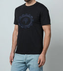 Tricou STEFANO RICCI, Logo Brodat, Black