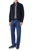Jacheta MOORER, Navy blue jacket, Classic design