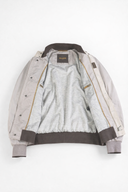 Jacheta MOORER, Suede bomber jacket, Grey
