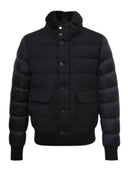 Geaca MOORER, Boomer, Wool, Navy Blue