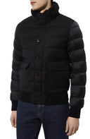 Geaca MOORER, Boomer, Wool, Navy Blue