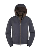 Jacheta MOORER, Albori-Tj hooded zip-fastening jacket
