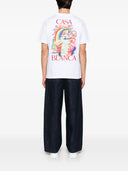 Tricou Casablanca, Rainbow Print, White